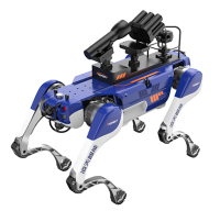 反恐防暴四足機(jī)器狗（第5代，自組網(wǎng)+集成一體式遙控器+雙光三軸增穩(wěn)云臺(tái)+38mm六連發(fā)射器+捕捉網(wǎng)發(fā)射器）